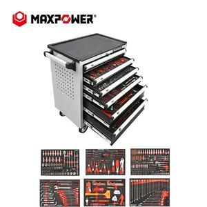 Outil multifonctionnel MAXPOWER, véhicule, ensemble d'outils en métal pour l'automobile, 368 pièces, avec chariot à outils, clé - Product Image 1