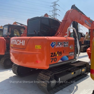 Mini-excavatrice hydraulique sur chenilles d'occasion Hitachi ZX70 ZX75 ZX120 ZX200, idéale pour la construction, modèle Hitachi ZX70-5A - Product Image 4