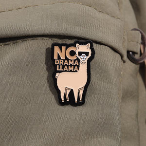 เข็มกลัดเคลือบรูปลามาไม่มีละครเข็มกลัดติดปกเสื้อรูปสัตว์ของขวัญสำหรับเพื่อนเด็ก - Product Image 3