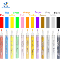 Lot de 36 stylos à peinture acrylique, marqueurs pour la décoration de tasses, céramique, verre, métal, bois