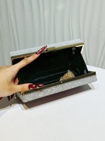 Sac à main de soirée élégant avec drapeau national et diamants, pochette de soirée, sac à bandoulière en cristal avec drapeau britannique, sac à main en strass bleu et rouge pour femme