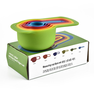 Cucharas medidoras de calidad alimentaria para bricolaje en caja de colores; juego de 6 piezas con marcas graduadas; utensilios para hornear. - Product Image 4