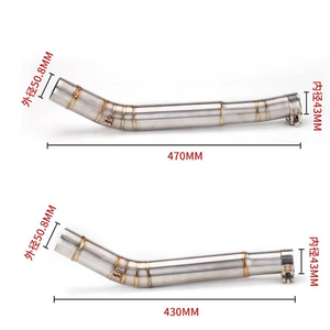 Tubo de Escape para Motocicleta, Conexión Lateral Izquierda y Derecha, Tubo de Enlace de 51 mm para Silenciador SUZUKI <span class=keywords><strong>Hayabusa</strong></span> GSX1300R GSXR1300 2008 - 2020 - Product Image 3