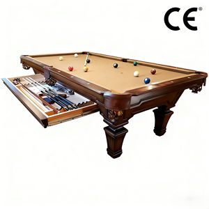 Mesa de Billar de Madera Maciza con Patas Talladas a Medida, 9 Pies, Precio Económico de Fábrica Dragon River - Product Image 2