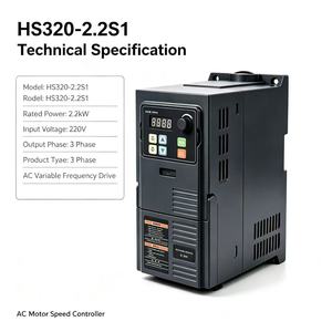 Variador de Frecuencia HARS HS320-2.2S1, 2.2kW, 220V, Entrada Monofásica, Salida Trifásica, Control de Motor AC, en Stock - Product Image 4