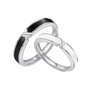 Couple Rings Stainless Steel Cross Shape Open Design Unisex Jewelry Gift - Product Image 3