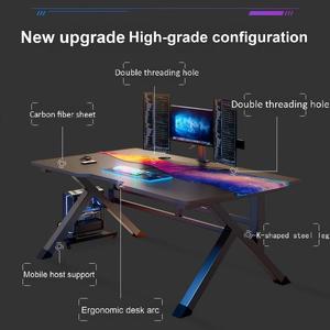 Bàn chơi game đa chức năng hiện đại Bàn máy tính khung kim loại chắc chắn cho phòng ngủ ký túc xá văn phòng thể thao điện tử - Product Image 6