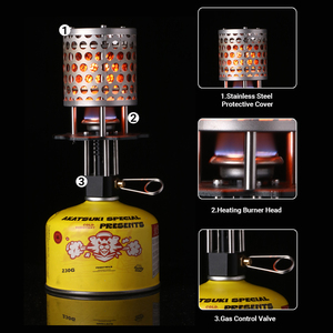 Poêle chauffant en acier inoxydable en gros pour usine, mini-réchaud à <span class=keywords><strong>gaz</strong></span> à <span class=keywords><strong>chauffage</strong></span> rapide, mini-réchaud au butane pour le camping et les voyages en hiver - Product Image 3