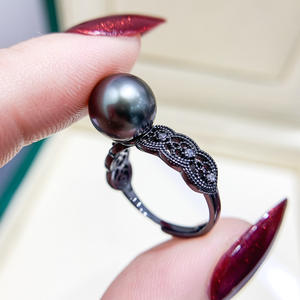 Anneau vide en argent S925 pour perles DIY, design papillon et nœud, pour femmes, modèle 10153 - Product Image 2