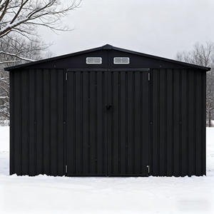 Vente directe 10X12 FT en acier galvanisé hangar à outils maison personnalisée avec <span class=keywords><strong>toit</strong></span> étanche Durable écologique pour entrepôt arrière-cour - Product Image 6