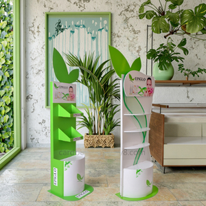 Tùy chỉnh cửa hàng bán lẻ giấy kệ trưng bày Khuyến Mãi Miễn phí đứng POS <span class=keywords><strong>fsdu</strong></span> tầng sóng đứng hiển thị các tông - Product Image 2