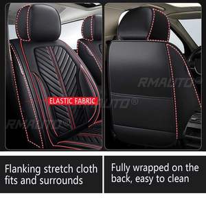 Juego de 11 Fundas de Asiento de Coche de Piel Sintética para 5 Asientos, Funda Protectora Antideslizante Universal 5D para Automóvil, SUV, Camioneta, Furgoneta - Product Image 5