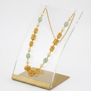 Collar Mala de Plata 925 con Perlas Antiguas y Piedras Verdes, Joyería de Diseño Étnico Tradicional con Cadena Larga para Mujer - Product Image 5