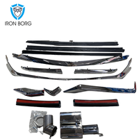 Pour Toyota Alphard SC AGH30 AGH35 2018-2023 Kit de carrosserie lifting jupe latérale bande de garniture Vellfire Modellista convertir lifting