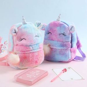 2020 Fashion Teen Girls Cute <b>Children</b> Kids Students Soft Plush Unicorn Bagpack School Bags <b>Backpack</b> for Girls - Product Image 5
