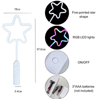 Baguette Lumineuse Étoile Promotionnelle RVB pour Enfants Jouets pour Mariages Concerts Fêtes de Noël Nouveautés Jouets LED