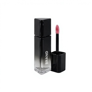Gloss à lèvres repulpant effet miroir marque privée avec rouge à lèvres noir dégradé triangulaire pour maquillage de fête et base de maquillage - Product Image 1