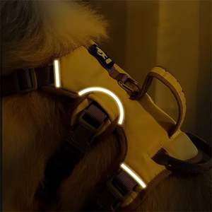 耐久性のあるペット犬用ベストハーネス防爆ビッグドッグハーネス反射フレンチブルドッグカラーシェパード犬用ウォーキング用品 - Product Image 5