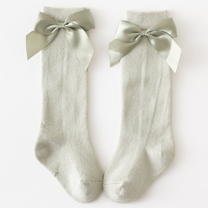 Calcetines de decoración de lazo para niñas, <span class=keywords><strong>medias</strong></span> hasta la rodilla para bebés - Product Image 6