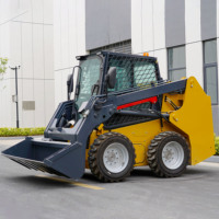 Livraison gratuite bon marché EPA CUMMINS moteur mini tracteur chargeur de jardin chenille mini chargeuse compacte machine à couper l'herbe de jardin