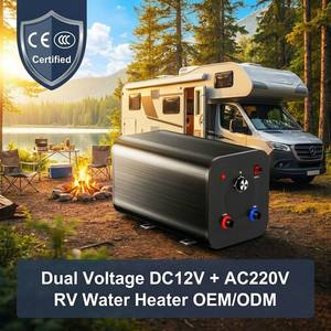 Chauffe-eau électrique pour bateau marin double tension OEM DC 12V/AC 240V 1600W avec réservoir intérieur émaillé 10L-30L, IPX4 CE, pour camping-car - Product Image 1