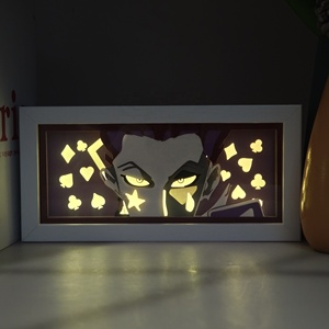 6 Styles de Veilleuses à Effet de Lumière en Papier Découpé Hunter GON FREECSS Killua Zoldyck, Changement de Couleur, pour Fêtes, Chambre, Série Anime, Veilleuse de Dessin Animé - Product Image 5