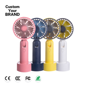 Ventilador Eléctrico Pequeño, Portátil, de Escritorio, Recargable por USB, 3 Velocidades, Silencioso, para Oficina, Dormitorio, Viajes al Aire Libre - Product Image 1
