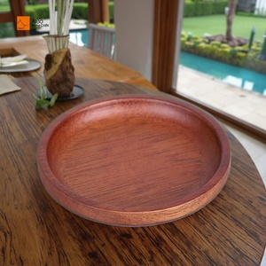 Porte-savon rond en bois d'acacia, écologique, pour salle de bain et cuisine, pour savons naturels faits <span class=keywords><strong>maison</strong></span>, porte-savon pour la douche - Product Image 1