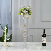 Acrylique Transparent Vase Table Fleur Stand Centres De Table De Mariage Fleur Titulaire Props Partie Événement Table Décoration