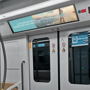 Pantalla de señalización digital delgada y extensible para publicidad en plataformas de metro, pantalla de 55 pulgadas de Rina Tech - Product Image 3