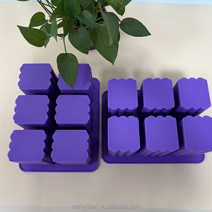 <span class=keywords><strong>Moule</strong></span> en silicone Early Riser pour savon, 6 cavités rectangulaires, pour glaces, glaçons et gâteaux, antiadhésif, résistant à la chaleur, haute qualité - Product Image 2