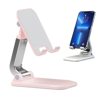 Magnifique support de bureau mobile en acier plaqué aluminium pliable avec logo personnalisé, 1 pièce, support d'affichage pratique