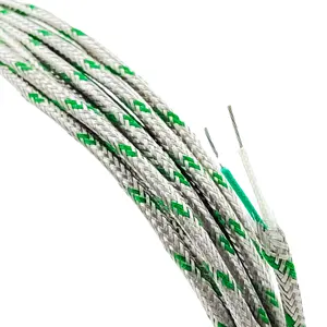 Haoqiang thermal cable Stainless Steel Braid Shielded K type temperature compensation thermocouple cable