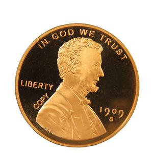 Gedenk herausforderung Münze Metall Artware Jumbo Penny 1 Unze. 999 Troy Copper Lincoln Round - Product Image 1