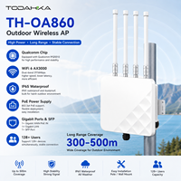 Point d'accès sans fil extérieur résistant aux intempéries IP65 AX3000 WiFi 6 3000 Mbps 128 utilisateurs Portée 300-500 m Prise en charge PoE