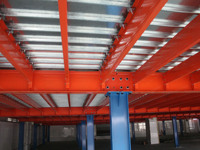 Piso de entresuelo de acero industrial Mracking | Capacidad de carga de 500-4000Kg/㎡ | Plataforma de ático resistente con escaleras y barandillas