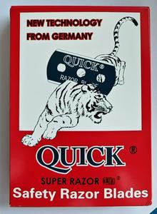 Heetverkopende superkwaliteit scheermesjes met drie gaten, dubbele snede, met Quick Tiger-design, zwart. Productcategorie. - Product Image 3