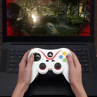 Manette de jeu sans fil V8 2.4G, manette de jeu avec joystick, double vibration, compatible avec Android/iOS/PC/PS3/Switch/téléphone mobile