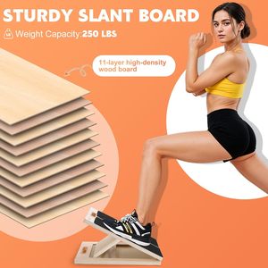 Planche inclinée réglable pour étirement du mollet Planche inclinée pour civière de mollet en <span class=keywords><strong>bois</strong></span> en gros - Product Image 6
