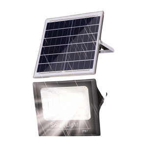 Lampu Sorot Tenaga Surya LED Taman IP67 ABS Baterai Lithium dengan Panel 100W-800W CRI 90 6000K Cahaya Siang - Product Image 6