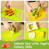 Couteau de Sécurité Montessori en Plastique pour Vente en Gros, Logo Personnalisé, Jouet de Cuisine Réaliste pour Enfants et Tout-Petits, Set de Cuisine Réelle pour Enfants