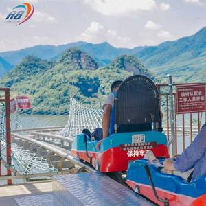 Parco divertimenti all'aperto sfida avventure giostre gioco alpino vagone ferroviario montagne russe - Product Image 4