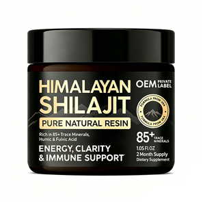 Resina de Shilajit Pura OEM 30g 50g, Suplemento de Shilajit Orgánico, Resina de Shilajit del Himalaya Pura y Orgánica - Product Image 1