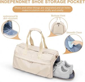 Gym Bag for Women Small Travel Duffle Bag With Shoe Compartment Waterproof Weekender Overnight Sport Carry on Bag - Product Image 4