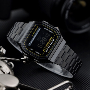 <span class=keywords><strong>Orologio</strong></span> Digitale LED A168W <span class=keywords><strong>da</strong></span> Uomo, Orologi Sportivi, <span class=keywords><strong>Orologio</strong></span> <span class=keywords><strong>da</strong></span> <span class=keywords><strong>Polso</strong></span> <span class=keywords><strong>Vintage</strong></span> in Acciaio Inossidabile Impermeabile con Timer e Sveglia - Product Image 3