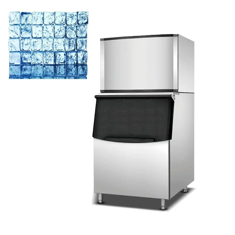 MUXUE commercial ice machines ice cube making machine cubic ice output 200kg (440lb) per day