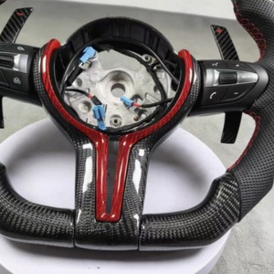 Volante de Fibra de Carbono Real con Paletas Anchas para <span class=keywords><strong>BMW</strong></span> F36 F20 M3 M4 F80 F82 E90 E91 E60 X5 F15 X6 F16 F10 F30 F32 <span class=keywords><strong>F60</strong></span> - Product Image 6