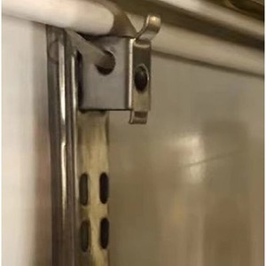 Stainless Steel Refrigerator Shelf <b>Clip</b> With <b>Hooks</b> And <b>Clips</b> For Display Case Support Durable Metal Connector Part Number Tb - Product Image 3