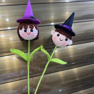 Sombrero <span class=keywords><strong>de</strong></span> Mago <span class=keywords><strong>de</strong></span> Halloween terminado Ramo <span class=keywords><strong>de</strong></span> animales para niños y niñas Ramo <span class=keywords><strong>de</strong></span> ganchillo tejido <span class=keywords><strong>de</strong></span> lana a mano escolar - Product Image 1