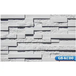 Berich GB-KC00 quarzo cultura pietra artificiale coperta pietra bianca per parete